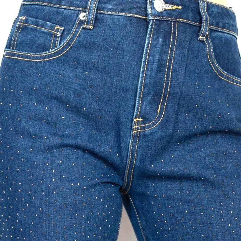 Rhinestone Ripped-Front - Picture 4 of 9